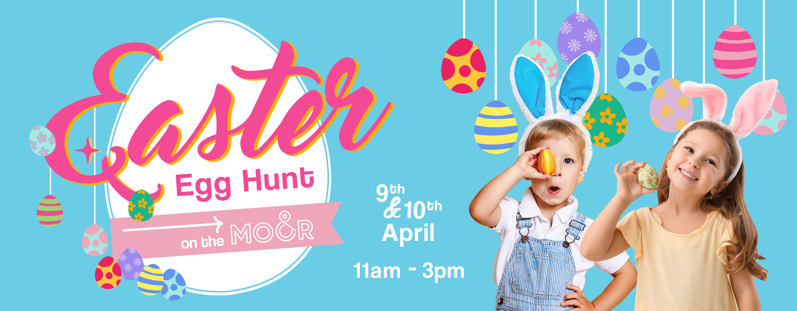 Easter Egg Hunt Web Banner 2560x1002px